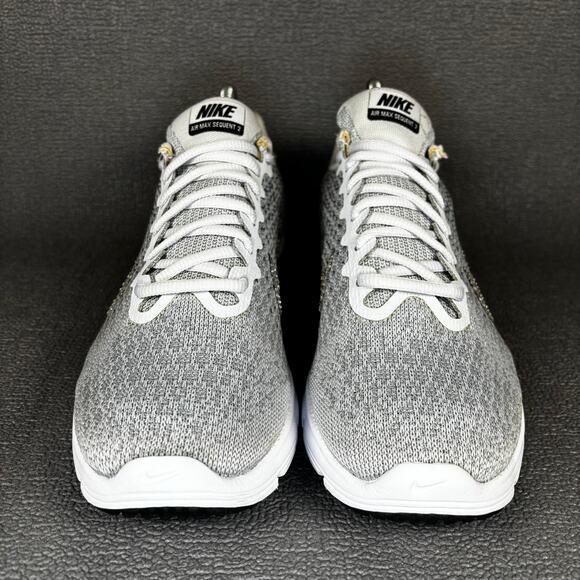 π΄ Nike Air Max Sequent 2 Women`s Size 8.5 Silver White Running Shoes 852465-001 - Picture 2 of 8